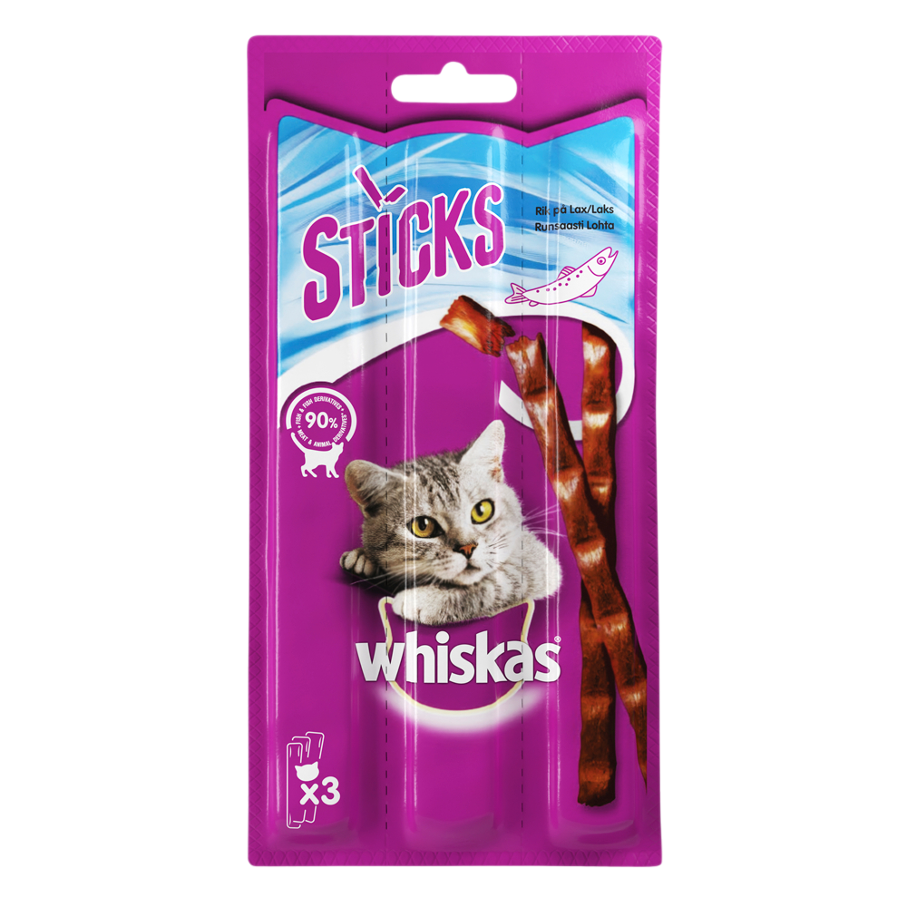 WHISKAS Sticks sis lohta 28x3*6g 
