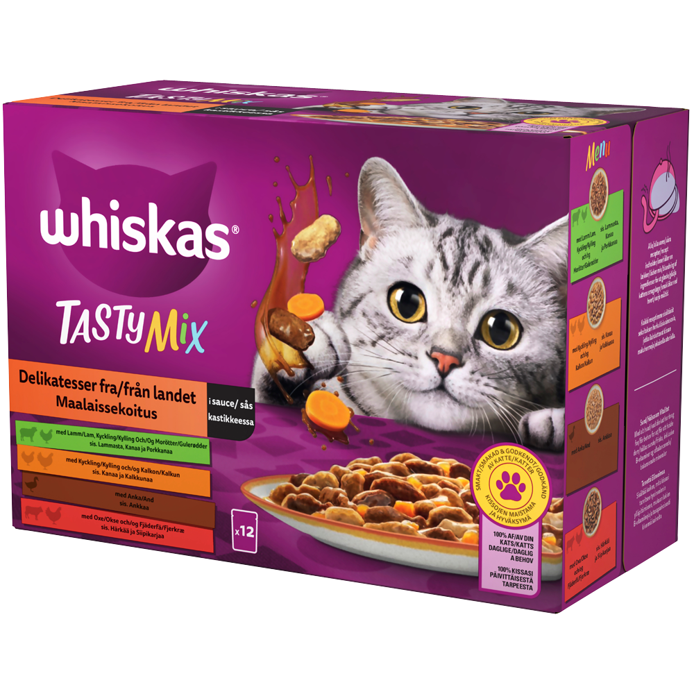 Whiskas 1+ Country Collection maalaissekoitus kastikkeessa 85g