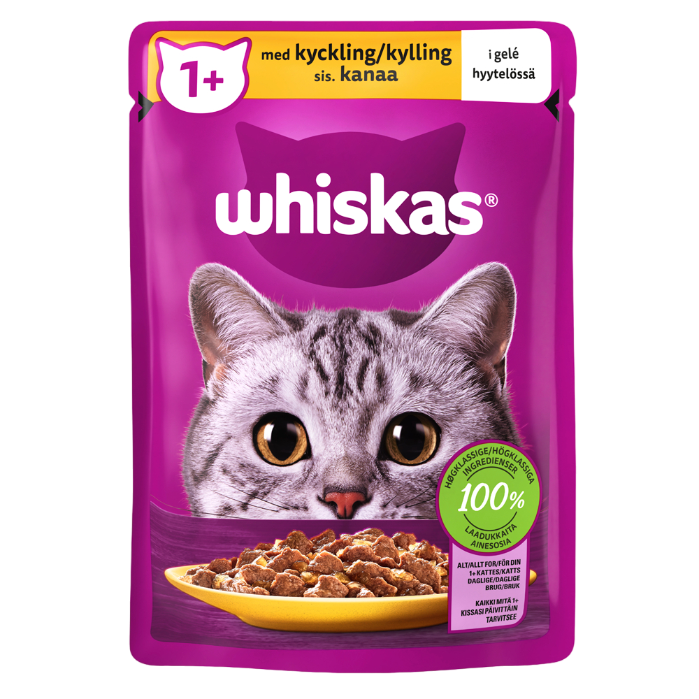 Whiskas Core 1+ sis Kanaa 85g