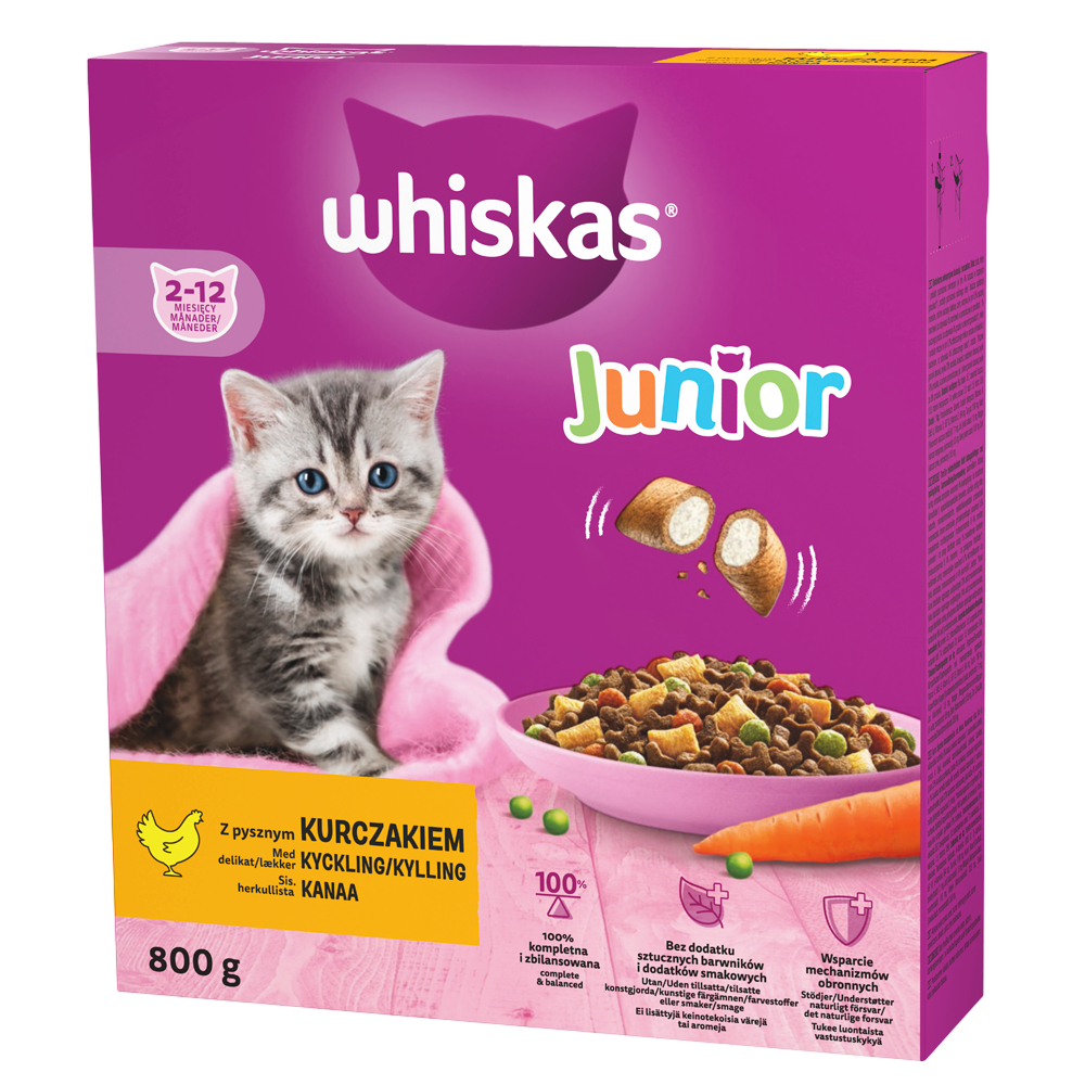 Whiskas Junior sis Kanaa 800g