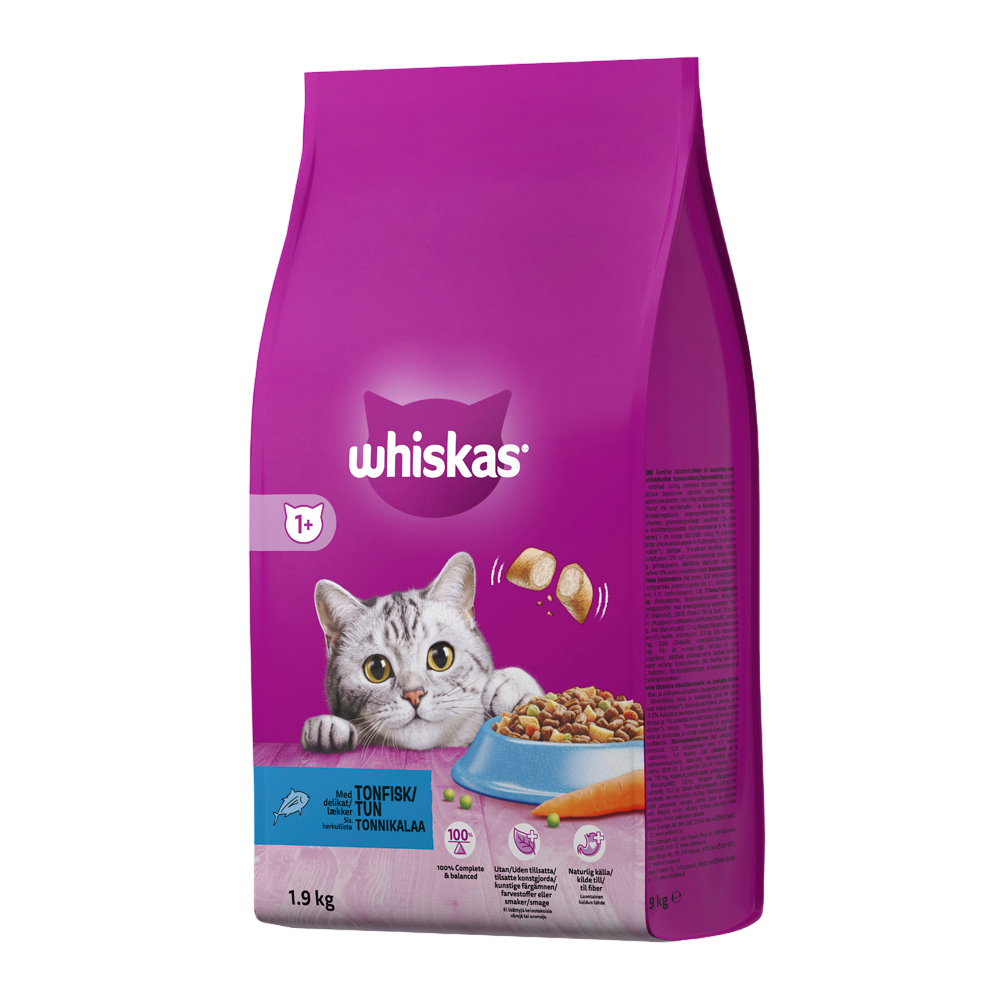 Whiskas® 1+ Tonnikala 1,9kg