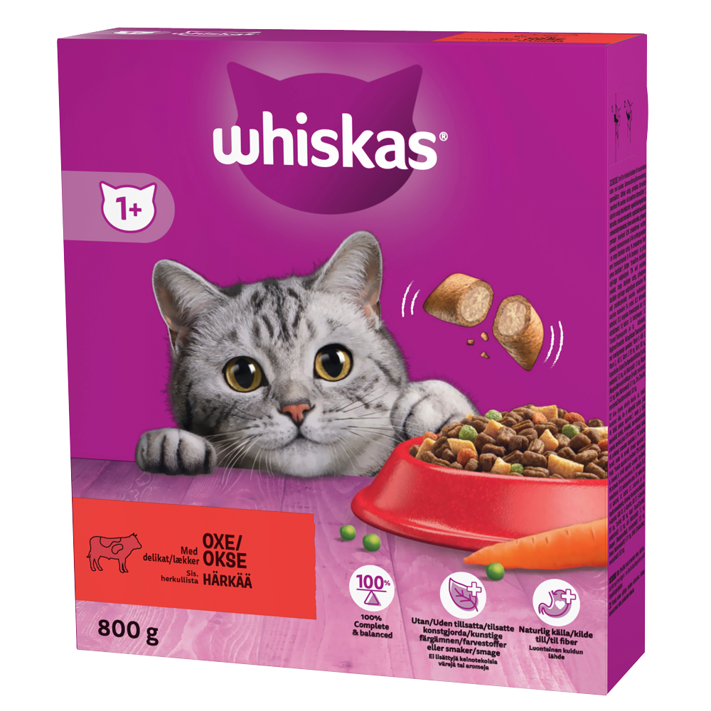 Whiskas 7+ sis härkää 5x800g